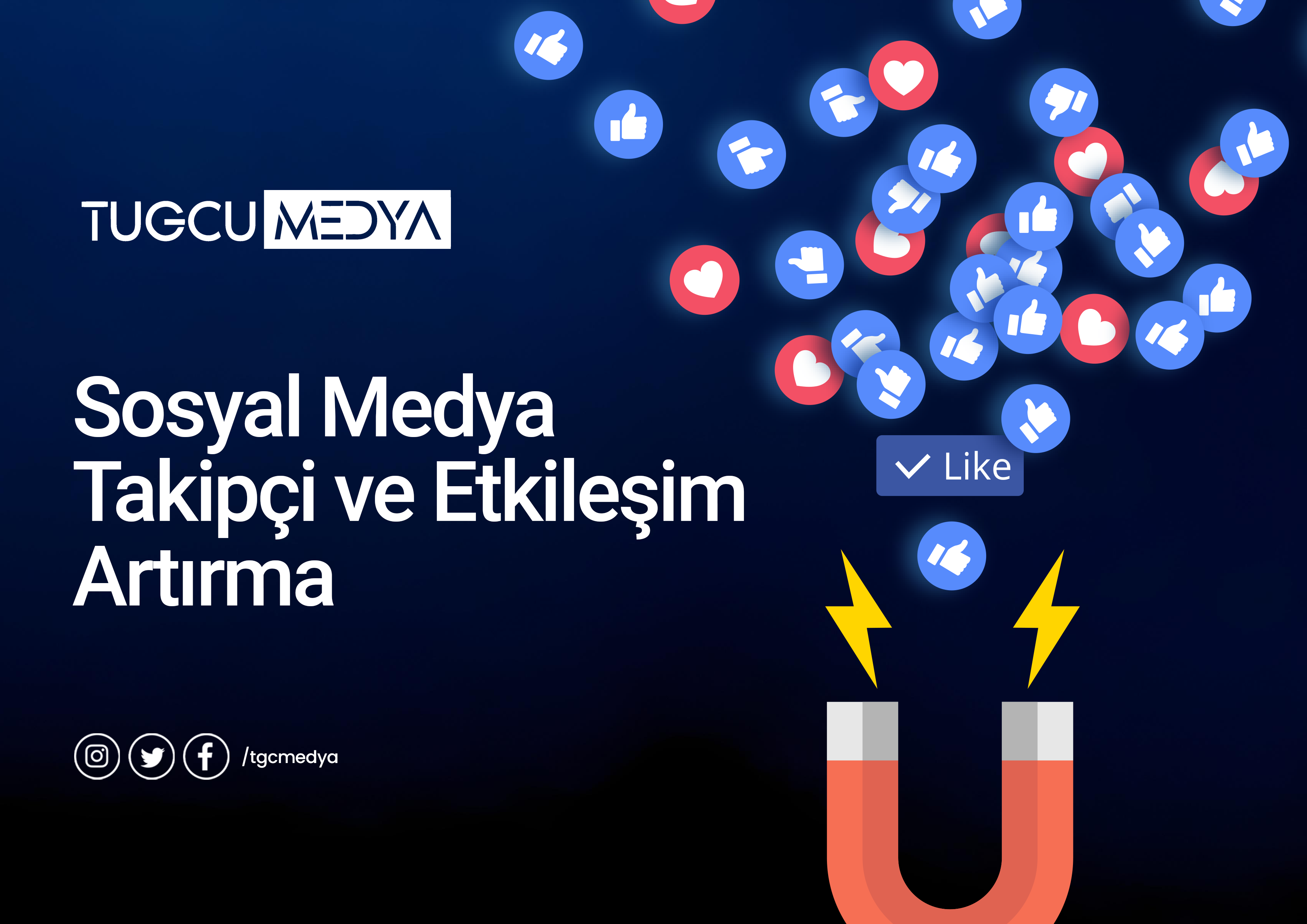 Sosyal Medya Takipçi & Etkileşim Arttırma